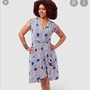 Vicky Tiel wrap dress 1x